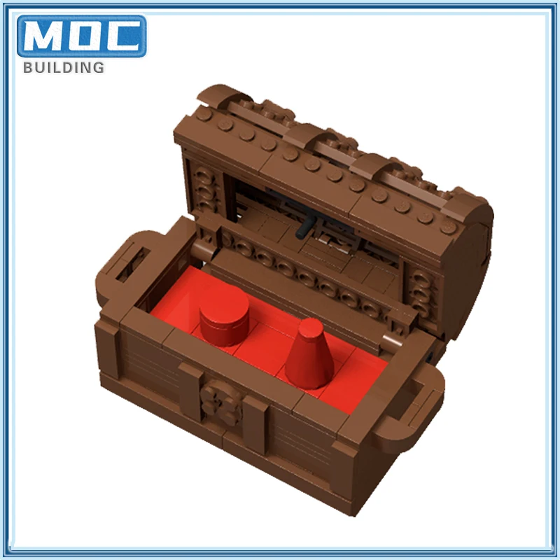 MOC Building Blocks Chest Ring Box Gift Brick Model Valentines Engagement Wedding Ring Box DIY Creative Christmas Gift