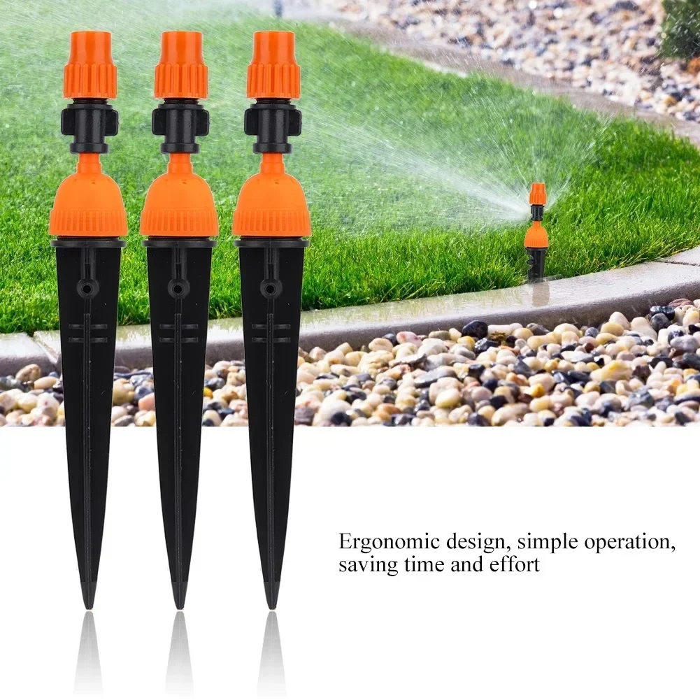Small In-Ground Sprinkler Nozzle, Dual-Mode Drip & Mist for Gardens, 5/10-Pack, Durable Plastic