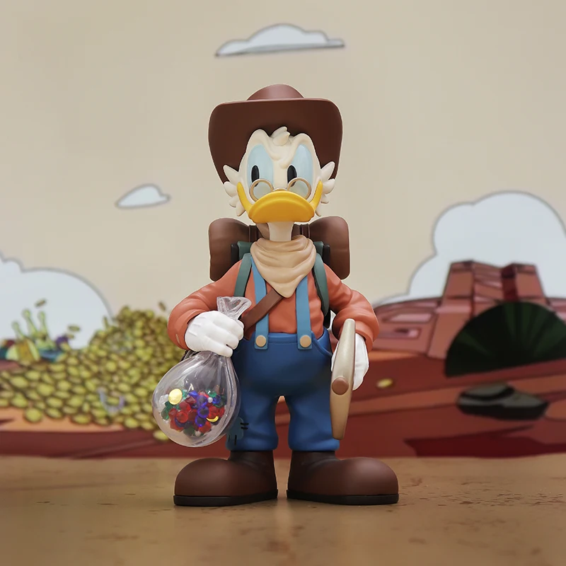Disponibile Genuino Morstorm Disney Figura Cartoon Explorer Scrooge Mcduck Action Figurine Anime Modello Bambola Giocattolo Ornamento Regalo