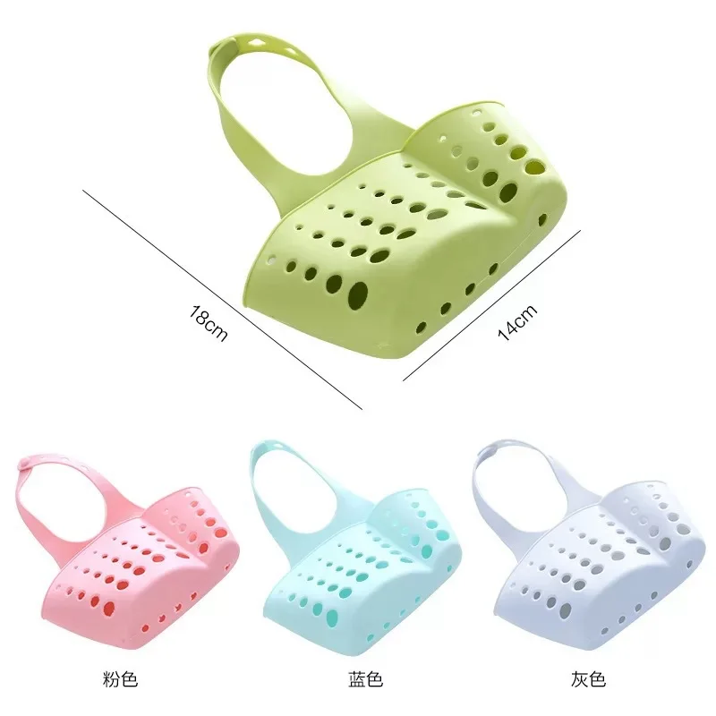 Kitchen Organizer Soap Sponge Drain Rack Sink Shelf Dish Drainer Portable Hanging Drain Basket Kitchen Gadget Kitchen Accessory