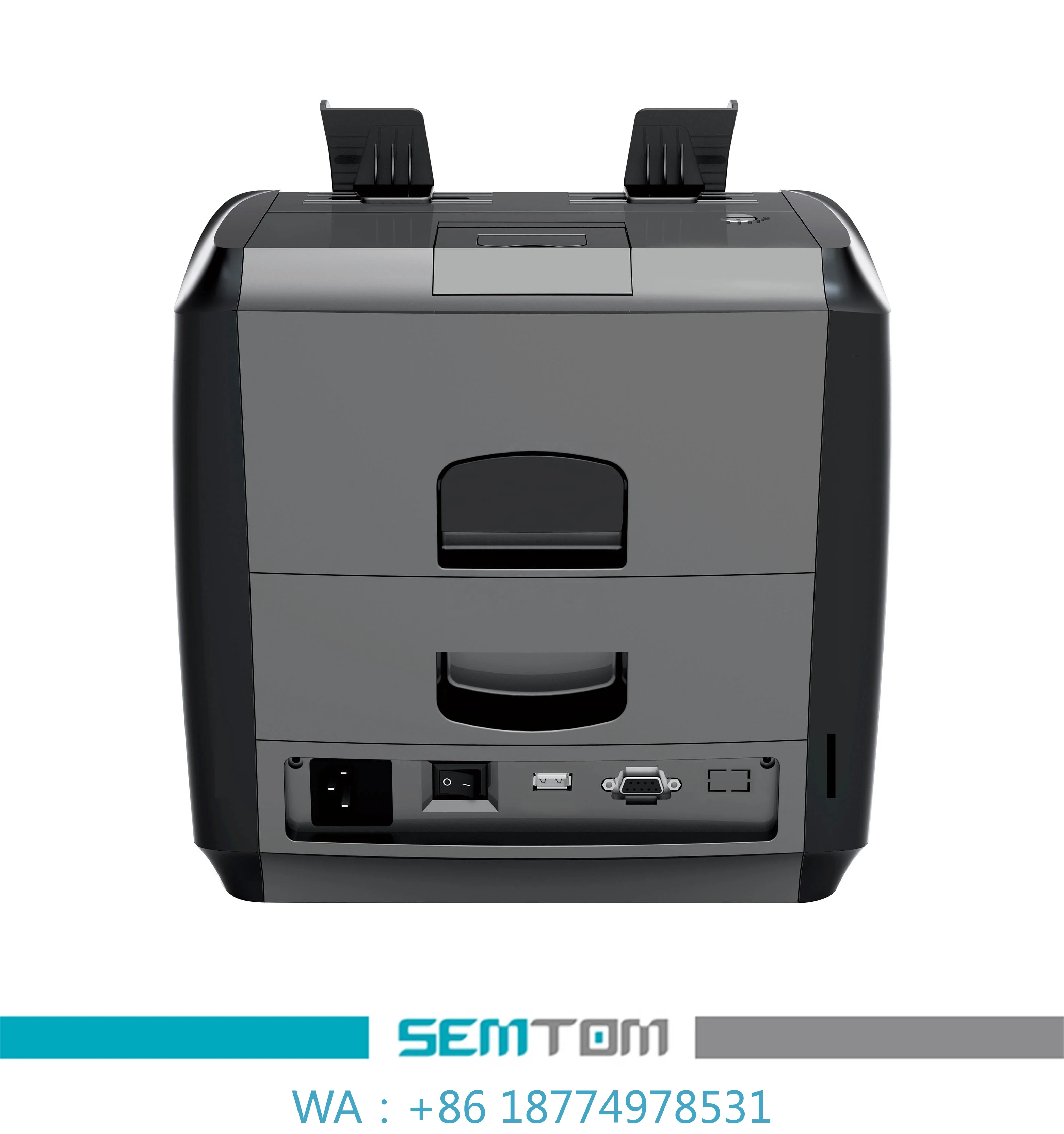 ed Denomination Money Value Counter Bill Detector Machine Currency Sorter 2 Pocket Cashing Counting