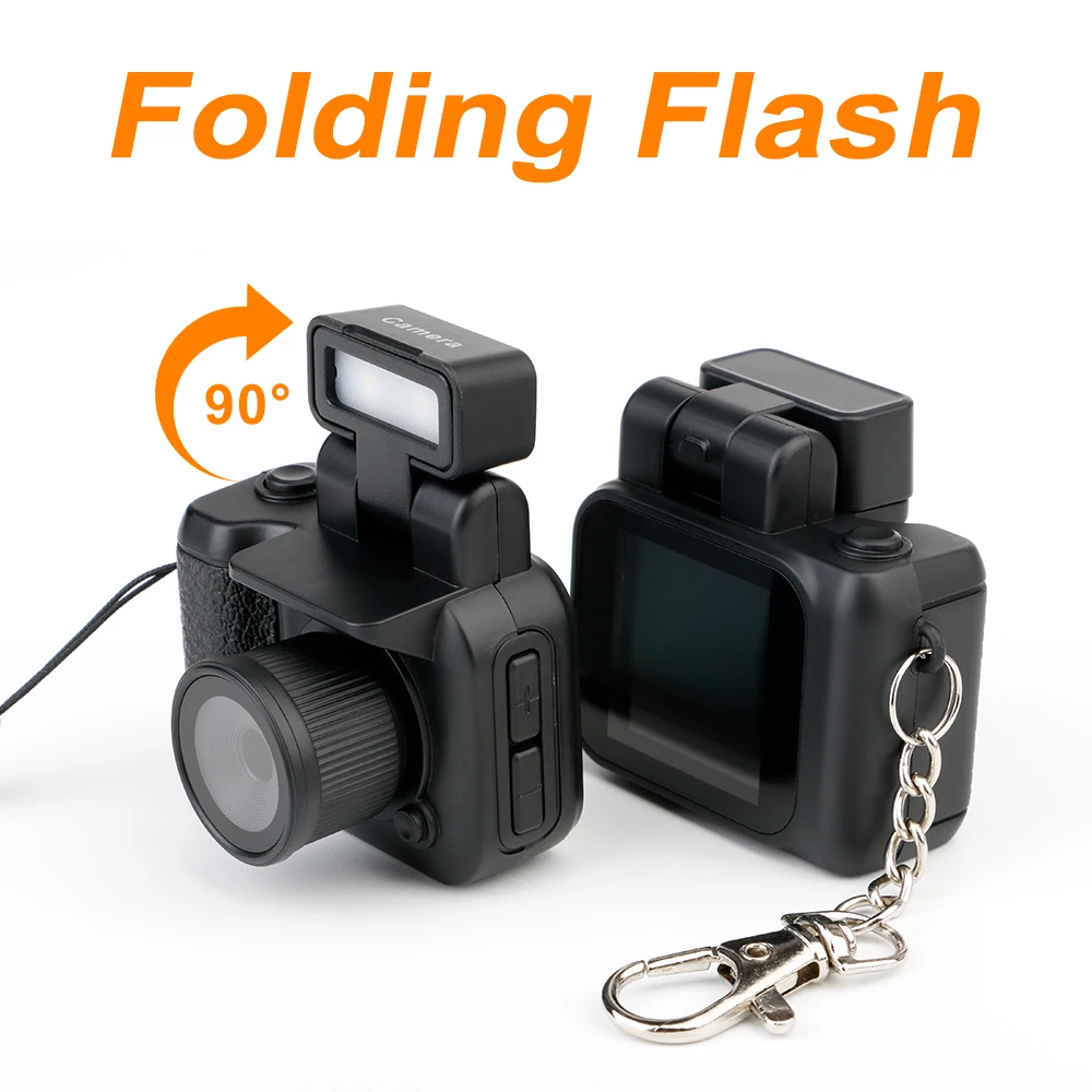 Mini fotocamera HD1080P Videocamera tascabile portatile con schermo LCD Fotocamera digitale con luce flash Videoregistratore Piccola videocamera per studenti