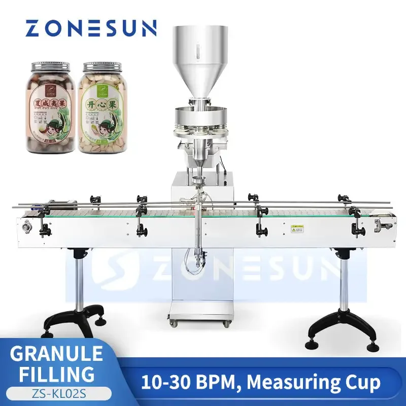 Zonesun ZS-KL02S Automatic Volumetric Cup Measuring Granule Salt Beans Filling Machine