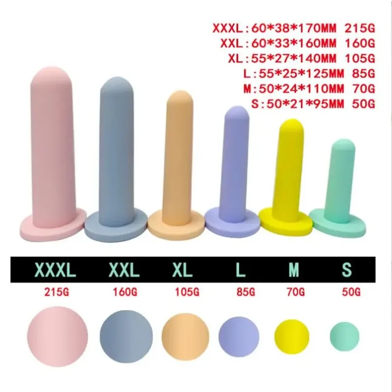 Silicone Dilators for Pelvic Floor Strengthening 6 Different Sizes - Pelvic Floor Strengthening Device Women Dilators for Women%