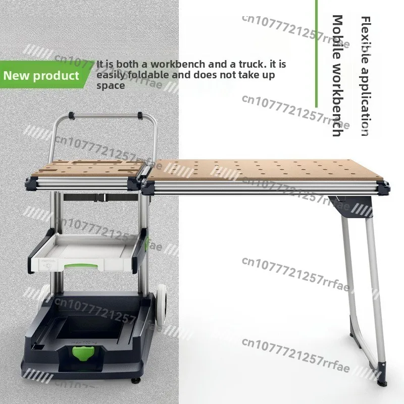 Mobile Workbench Imported Multi-functional Woodworking Folding and Handling Tool Cart