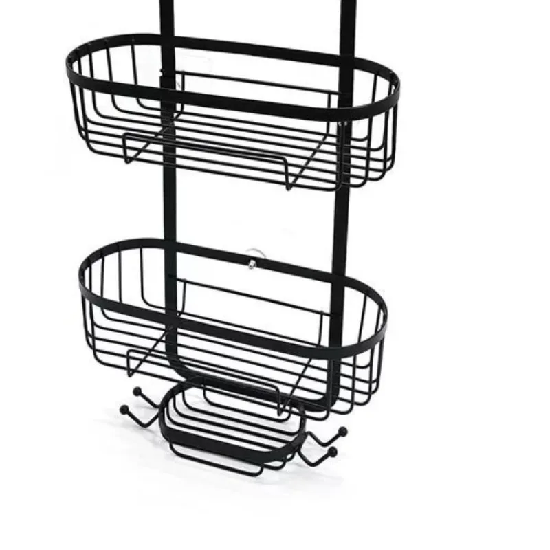 For Hanging Caddy Drilling Bathroom Storage Shower Rack Shower Without Hooks Shelves Over Organizer with Towel Bathroom