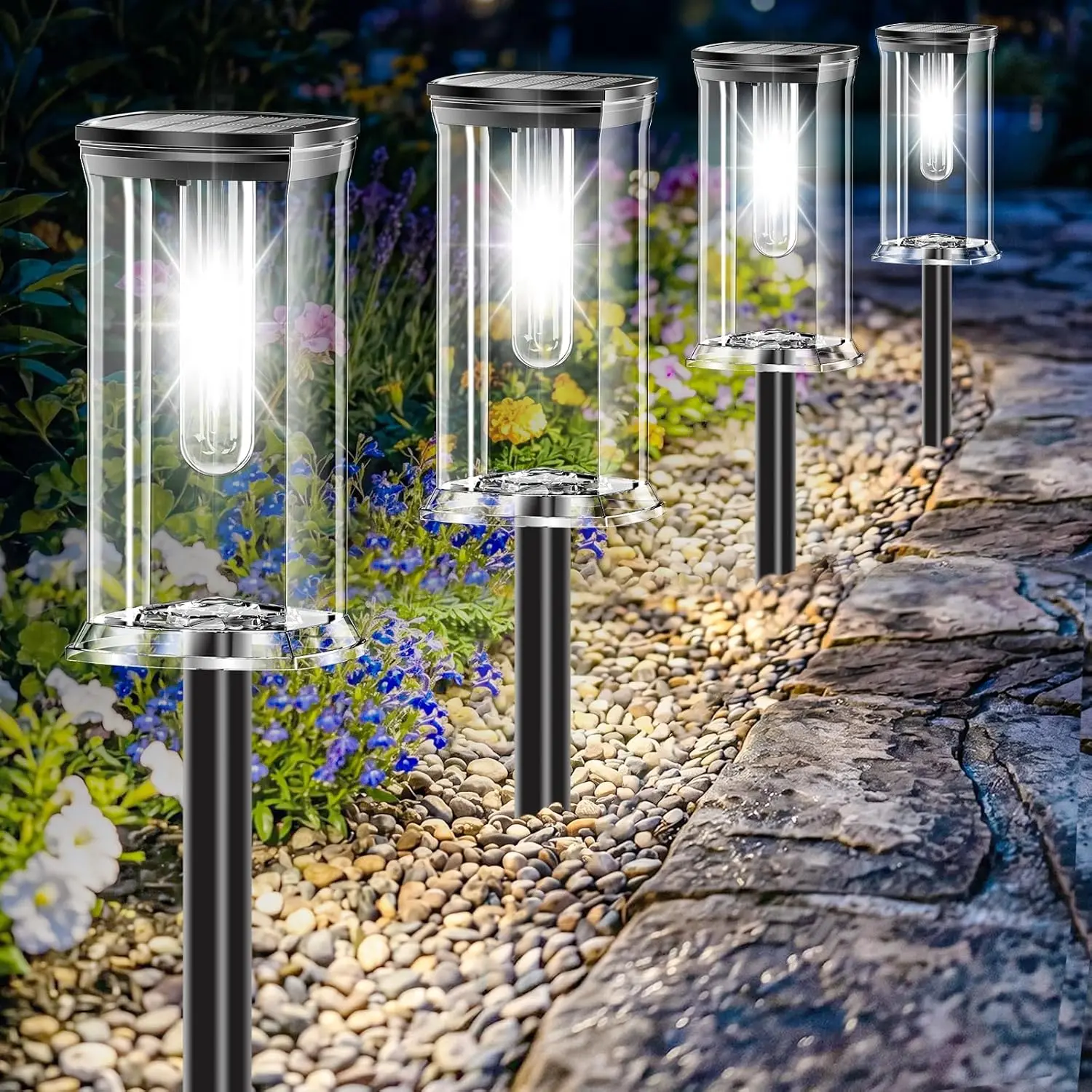 Outdoor String Lights Wood Grain ABS 10in Post Cap Fit 4x4 Wood Post Winter Yellow