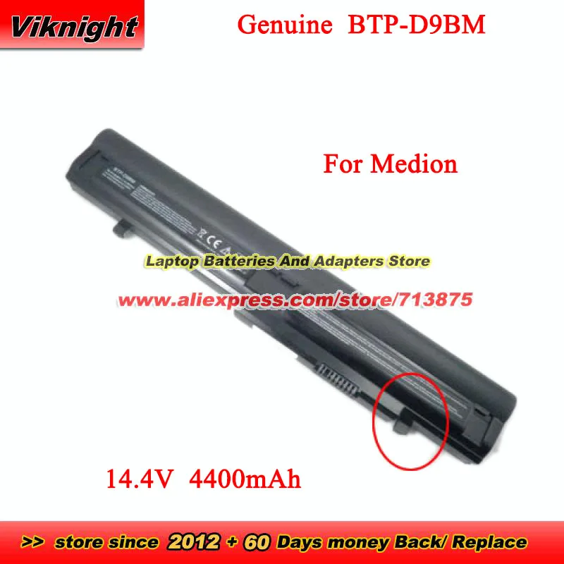 

Genuine BTP-D9BM Battery BTP-DFBM BTP-D8BM BTP-DBBM for Medion Akoya P6624 E6226 E6224 MD97545 MD97404 MD98560 E6213 E6214 P6630