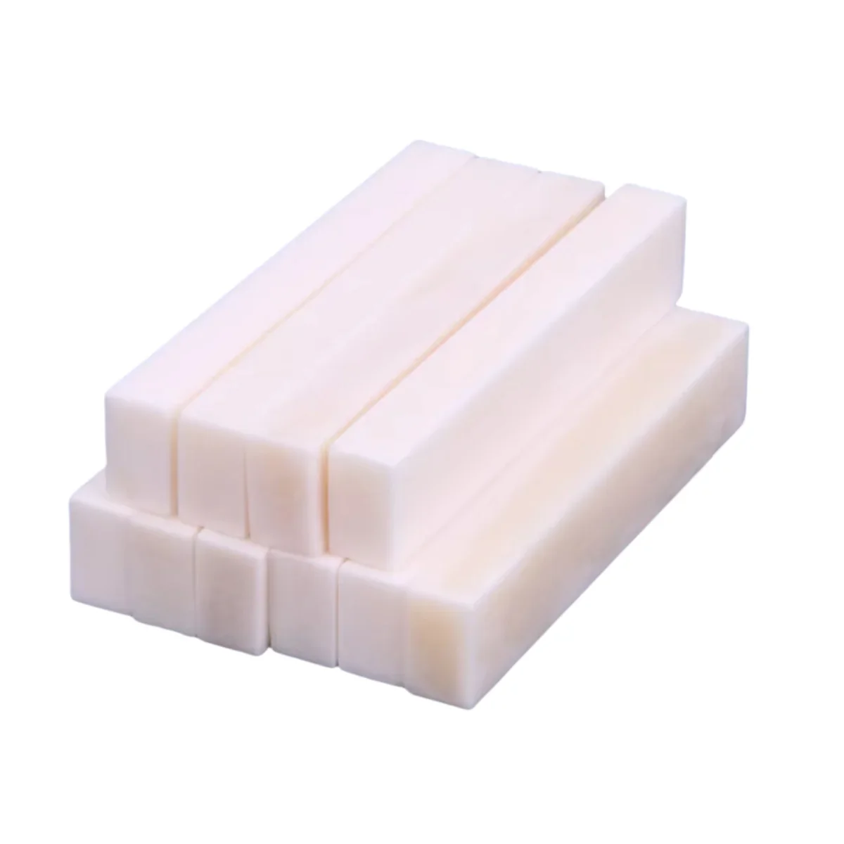 3/5/10Pcs Blank Bone Rough Nut Saddle Unslotted Buffalo Bone Bridge Nuts/for Guitar Instrument Parts Replacement