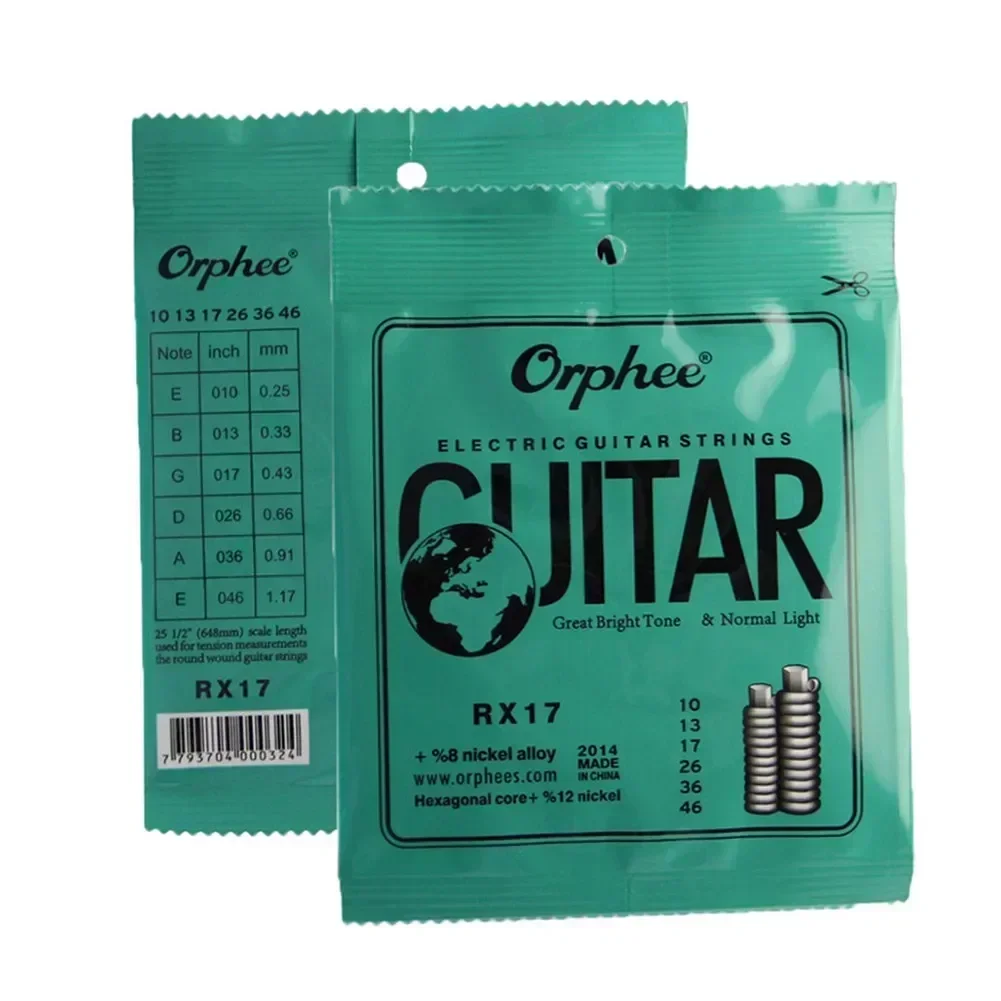 9-42/10-46/11-50 Gauges Orphee Electric Guitar Strings Rich And Warm Tone Light Medium Gauges 9 42 10 46 11 50