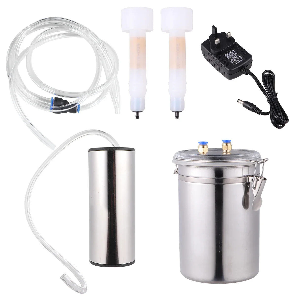 

2L Electric Milking Machine Goat Sheep Bucket Suction Vacuum Pump Household Milker Milking Machines ranch tools