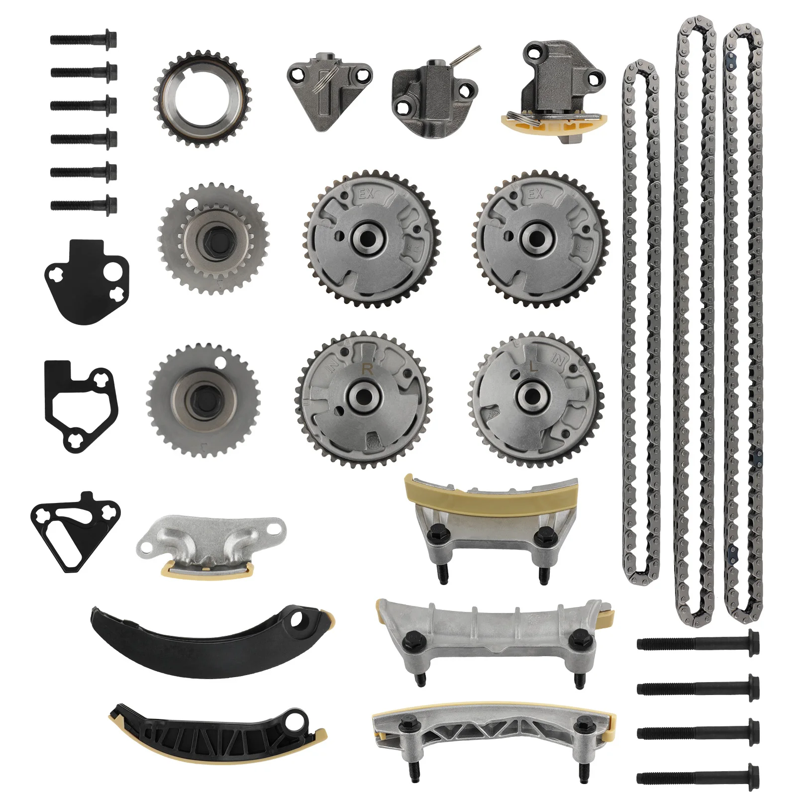 Complete Kit Timing Chain VVT Cam For GMC Acadia Canyon 3.6L V6 Terrain 3.0L  12626160 12665857 12672485