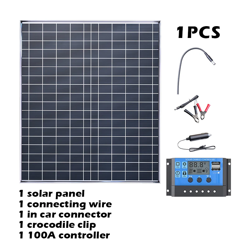 1000W zonnekit 12V eenvoudige installatie 1000W zonnekit |   Plug&Play 12V vermogen 2×500W panelen |   Geen bedrading gedoe voor beginners voor thuis/camper