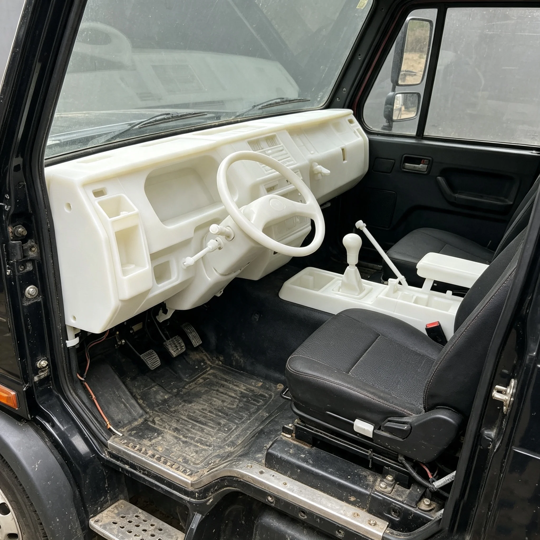 RC 1/14 Cab Interior Engine Right Peptide Interior Kit for Tamiya SCANIA MAN Hydraulic Excavator Loader Dump Tripper DIY Parts