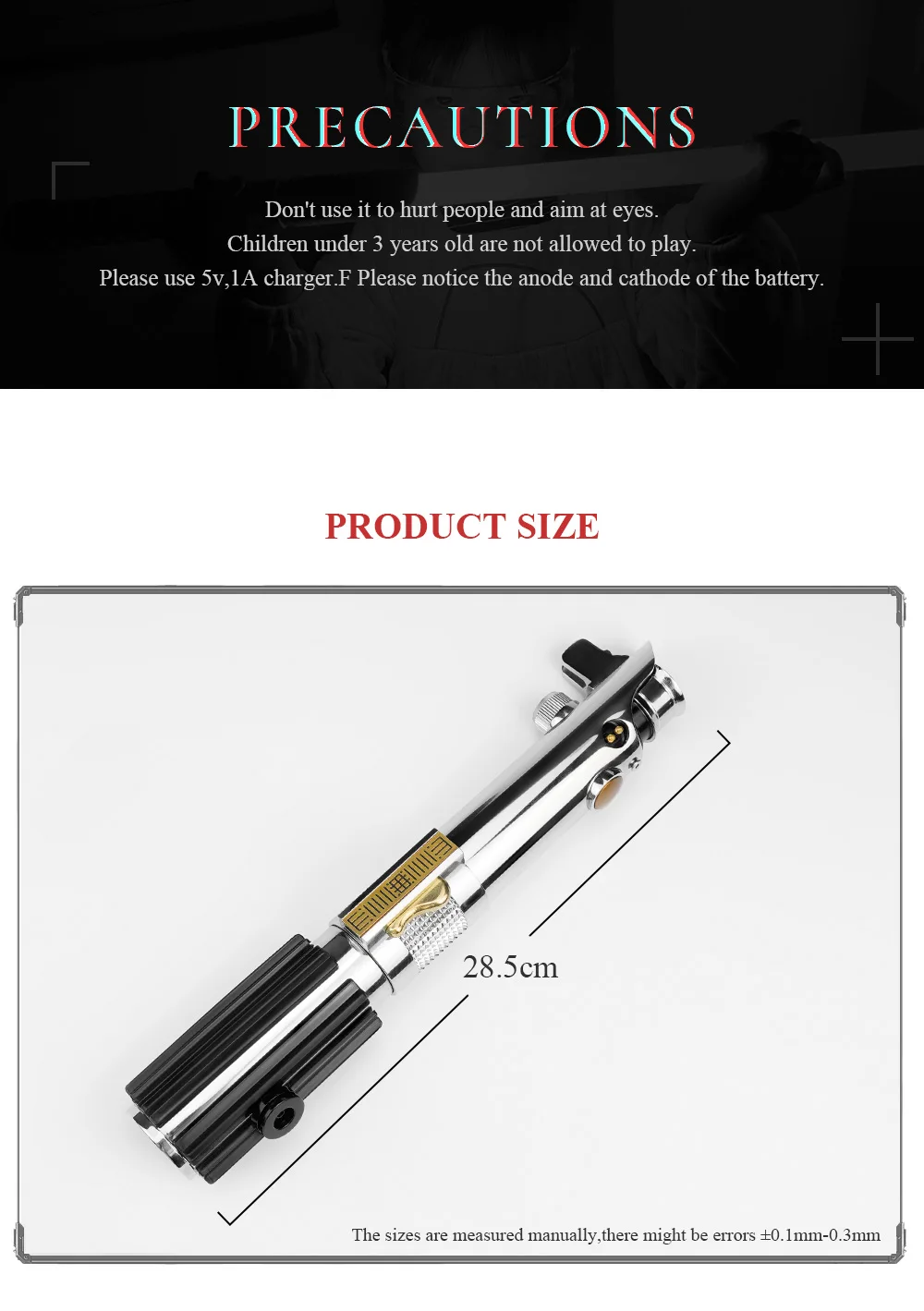 THYSABER High quality  Metal hilt Anakin EP3 Empty Saber no  Electronic Kit and no Blade