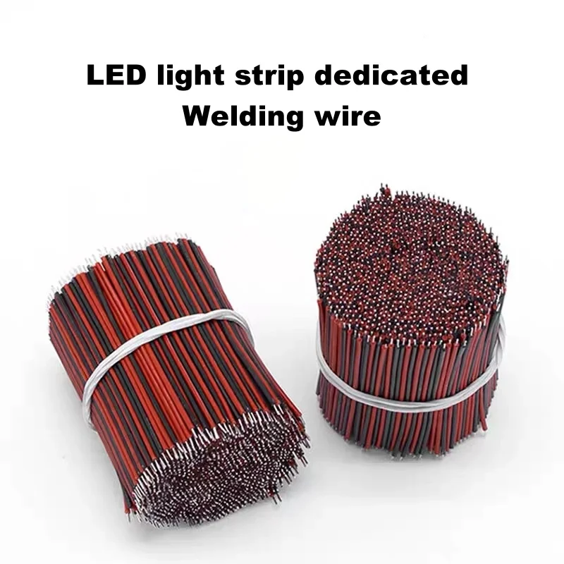 Tira de luz LED 2P cable conector 20AWG 22AWG 10cm 15cm 20cm de longitud, para conexión de línea LED soldadura de alambre chapado en estaño DIY