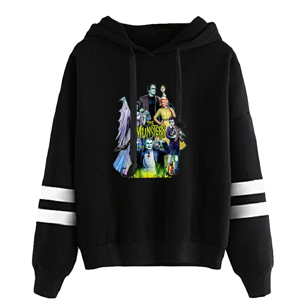 

2026 The Munsters Movie Unisex Pocketless Parallel Bars Sleeves Sweatshirts Men Women Hoodie Film Fashion Clothes