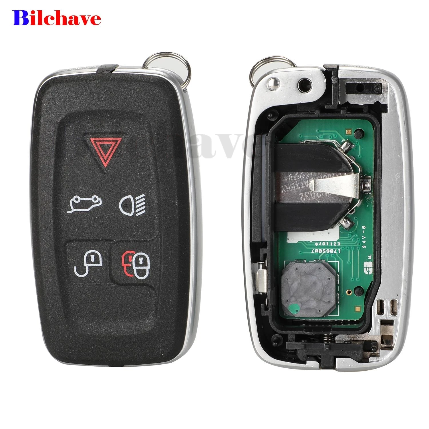 jingyuqin 5Button For Land Rover Discovery 4 Freelander LR4 Range Rover Evoque Sport Remote Car Key Fob 433MHz FSK KOBJTF10A