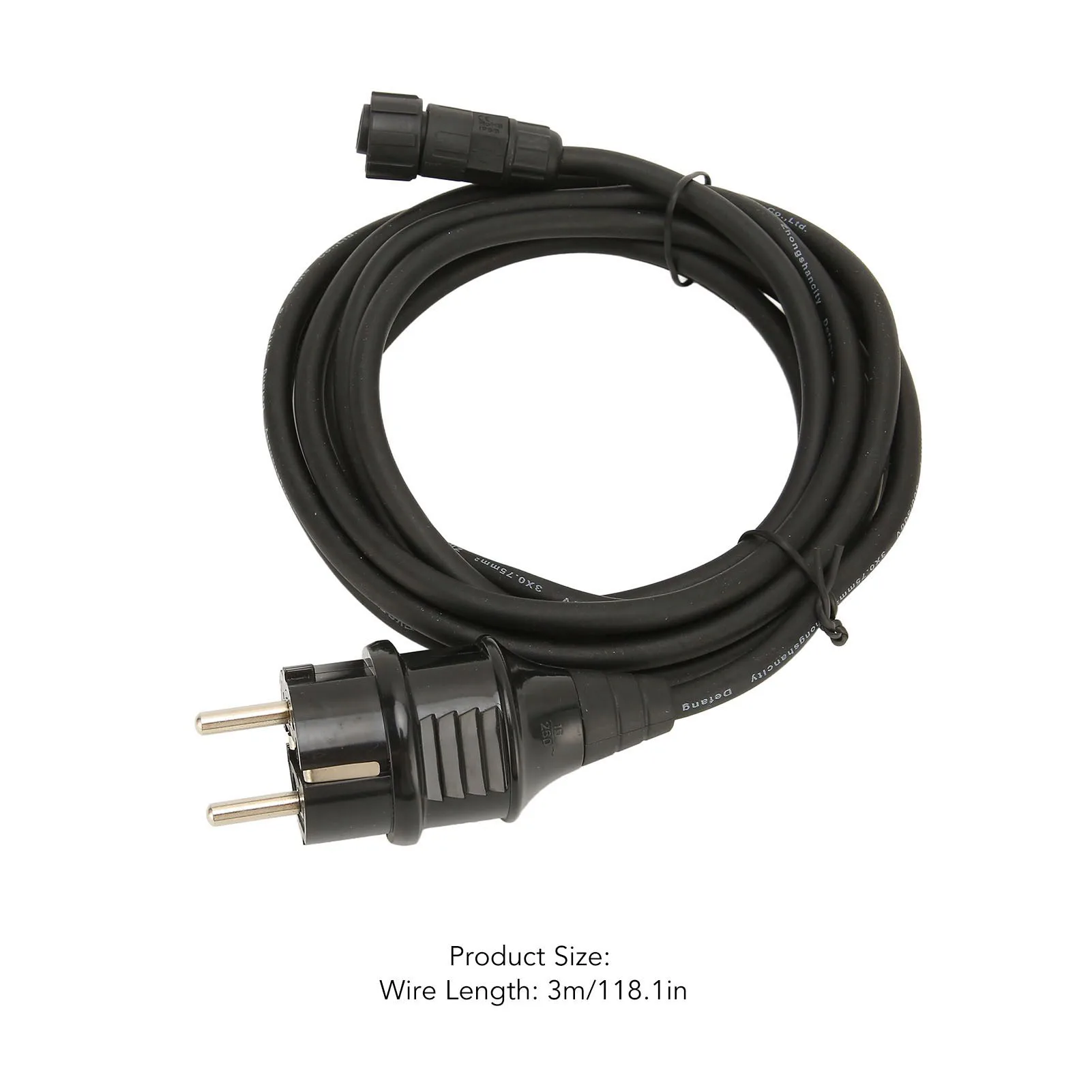 Picture 7: Power Supply Cord Cable 3 Meter Solar Energy Power Generation AC Power Cord for WVC 300 WVC 350 Solar Cable Solar Inverter Cable