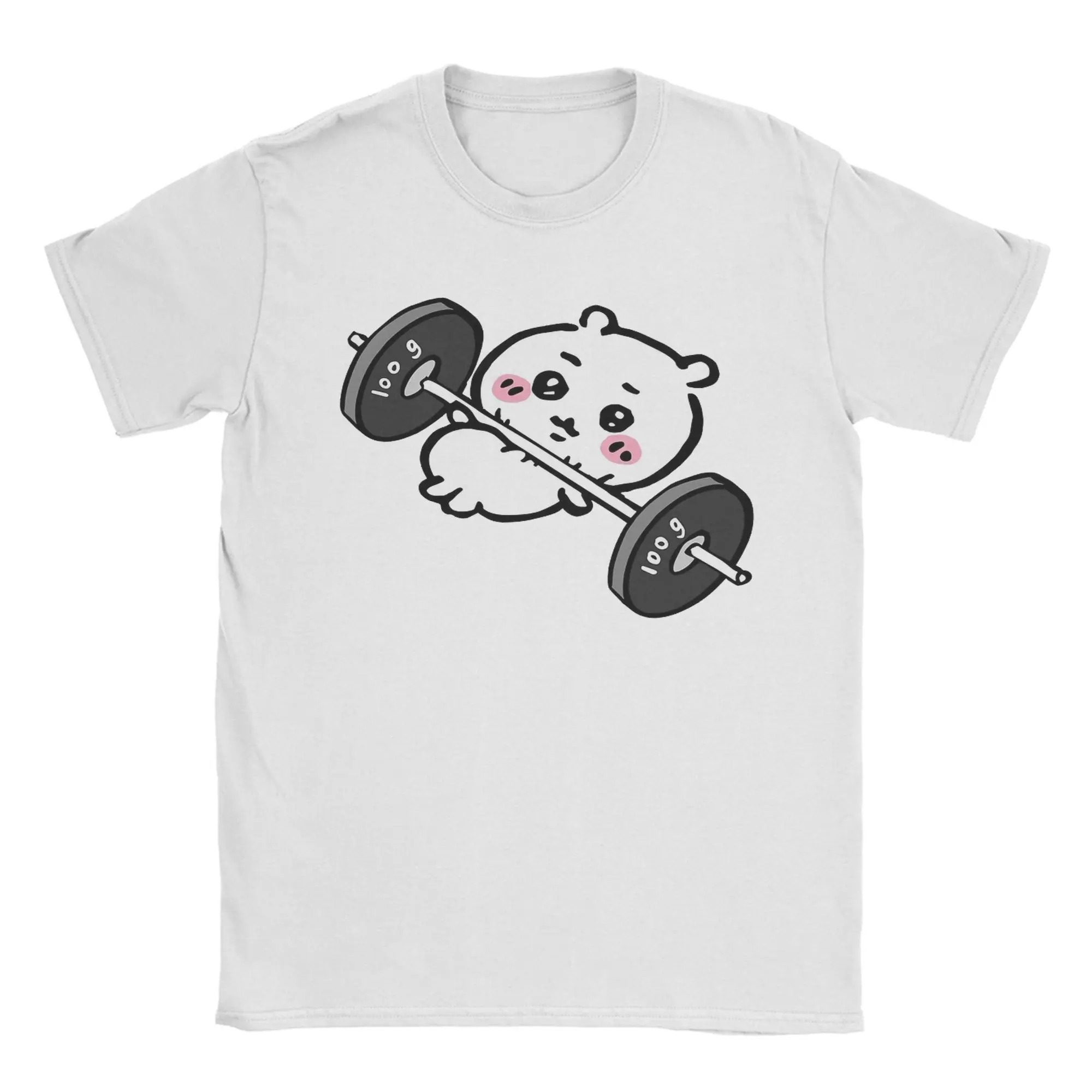 Novelty Chiikawas Gym Workout T-Shirt Men Women Kids Crew Neck Cotton T Shirt Short Sleeve Tee Shirt Summer Tops