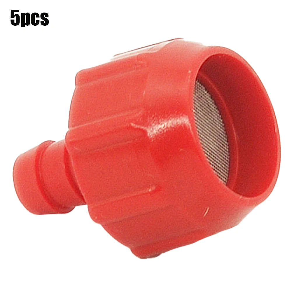 5 Piece Plastic Filter Net Assembly for Garden Sprayer Pumps Compatible with Common Household Watering and Cleaning Setups