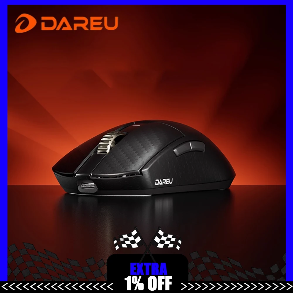 

Dareu A950Ultra Wireless Mouse Tri Mode Mouse 8000Hz Polling Rate Carbon Fibre Lightweight Gaming Mice Gamer PC Accessories