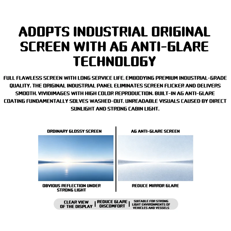 Lure Boat Fish Expansion Display, Custom Size Waterproof Wide Temperature Touch Screen