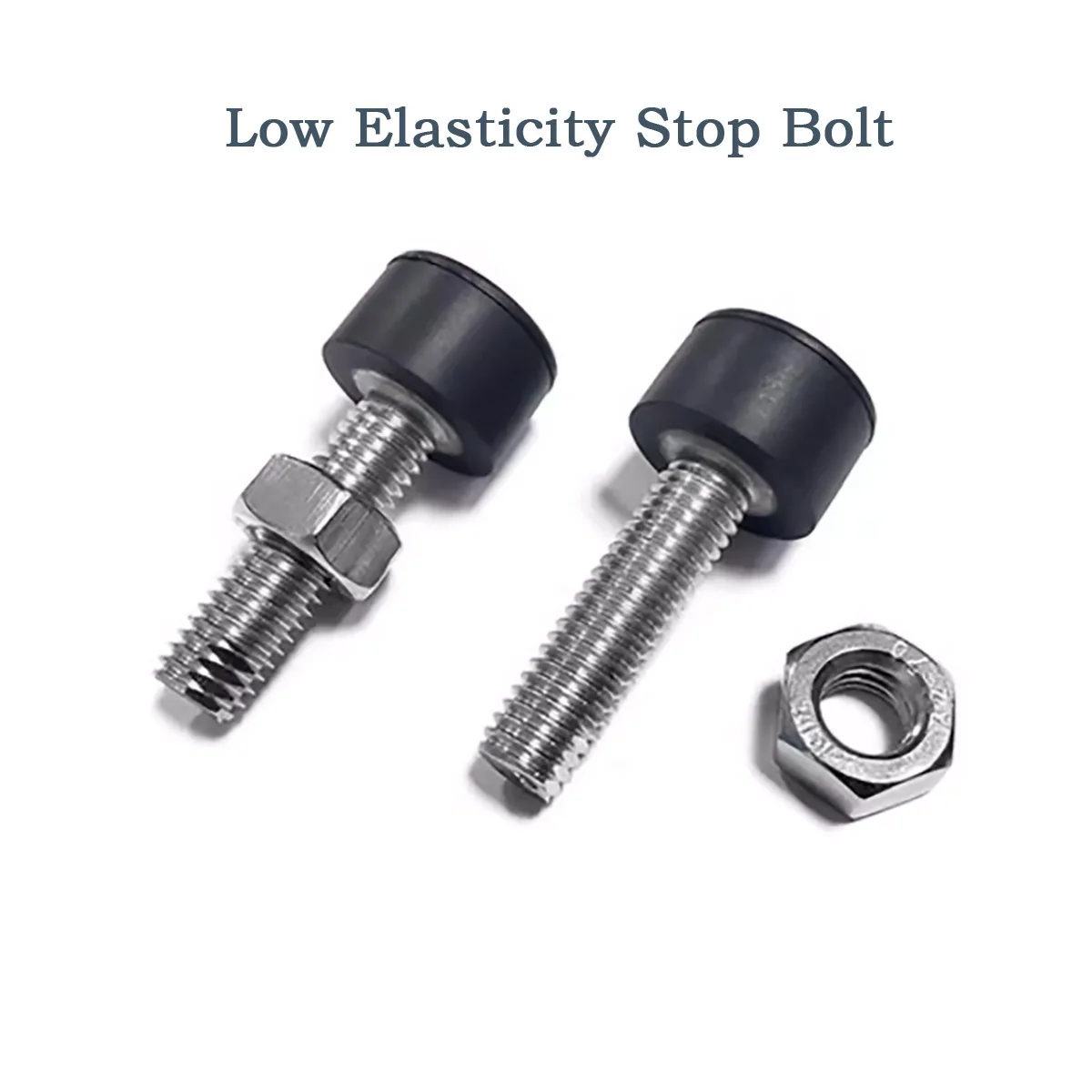 Rubber Head Low Elasticity Stop Buffer Stainless Steel Bolt M3 M4 M5 M6 M8 M10