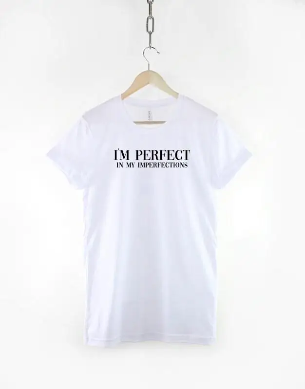 Relaxation Imperfection Declaration T-shirt: Loose and Soft, Suitable for Both Men and Women. Street Trendy T-shirt.