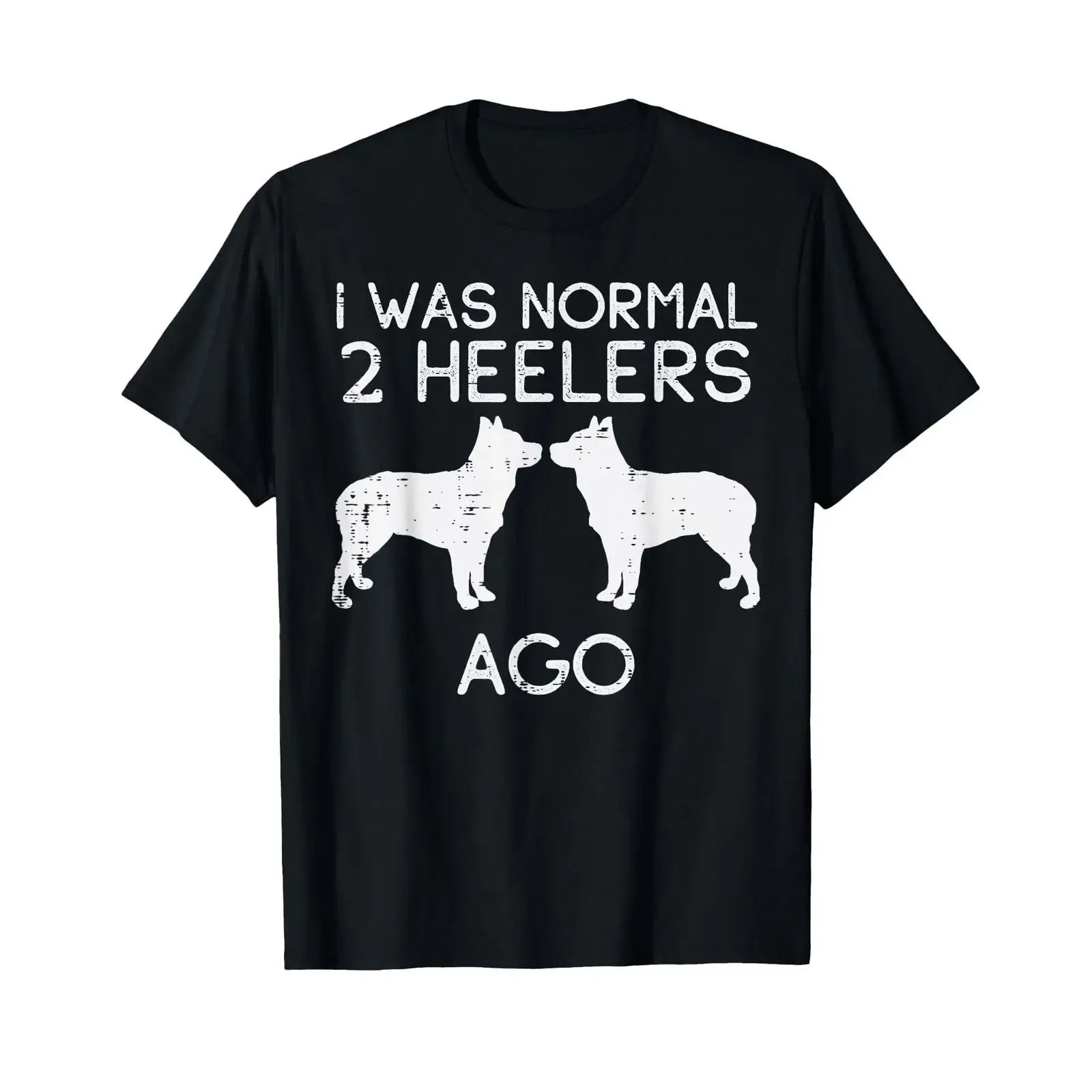 Normal 2 Heelers Ago Blue Red Australian Cattle Dog T Shirt vintage Washed streetwear Top For Everyday Wear graphic Unisex Soft