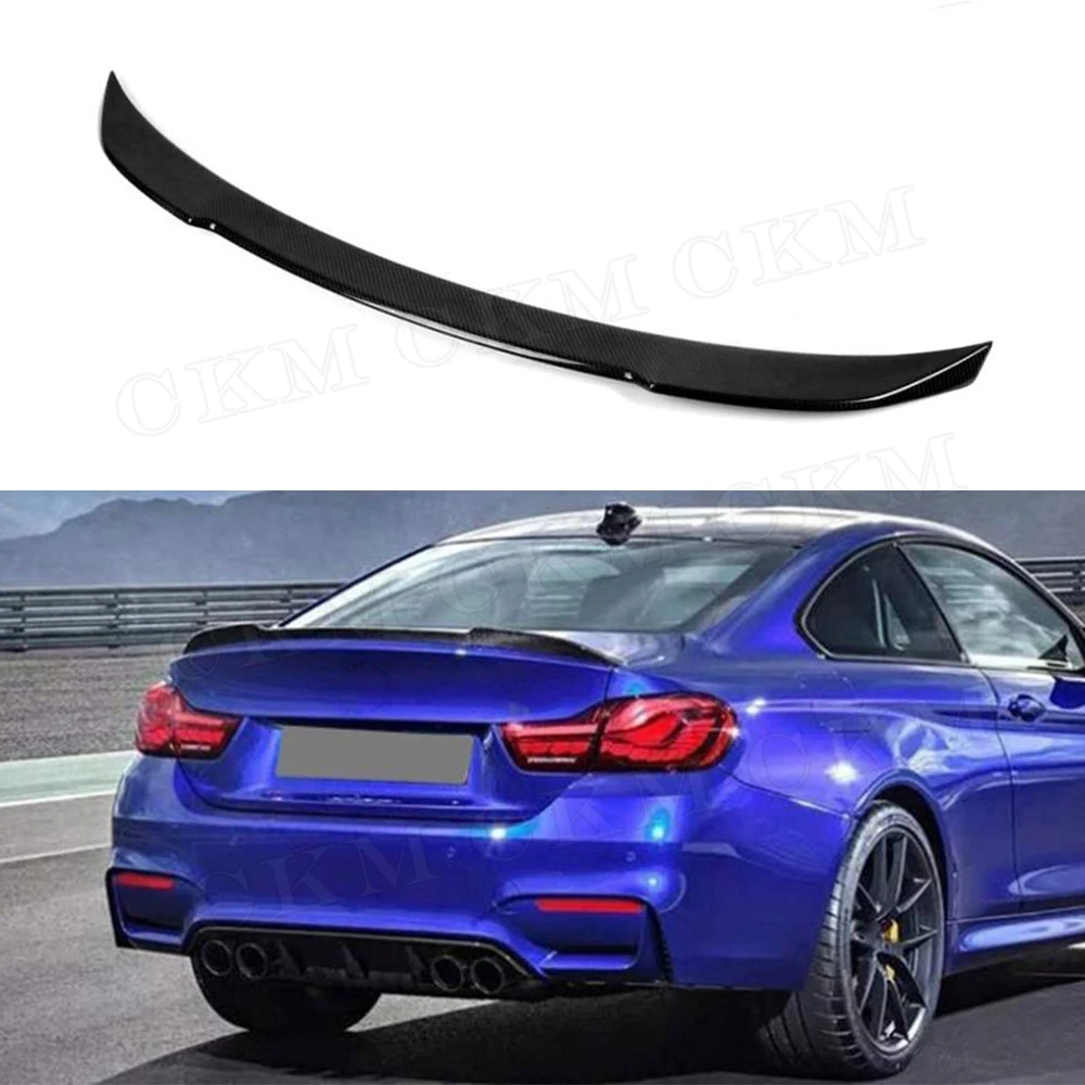 

CKMUUER For BMW F32 4 Series Car Styling for 420i 428i 430i Coupe 2 Door 2014-2018 Carbon Fiber Rear Trunk Boot Spoiler Wing