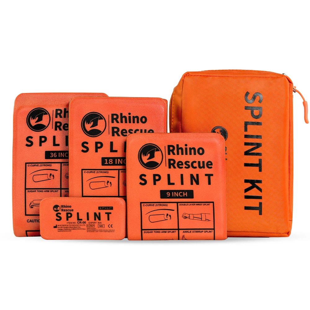 First Aid Splint-Lightweight Reusable Combat Splint, RHINO RESCUE First Aid Medical Splint For Bone Fracture Treatment