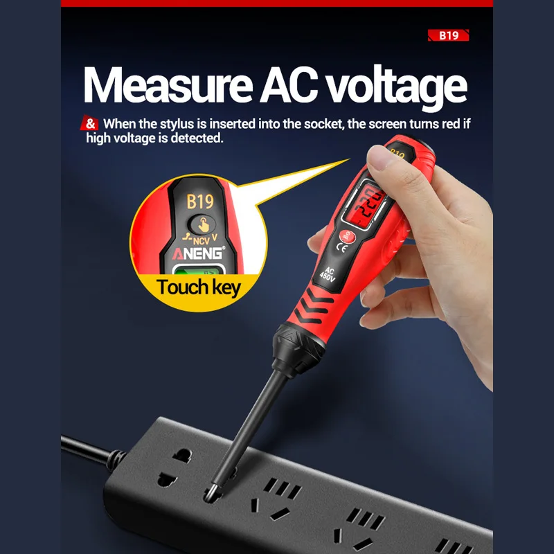 Intelligent Sensing Digital Measuring Pen Multifunctional Precision Induction Testing Pen NCV Voltage Probing Tester Meter Tool