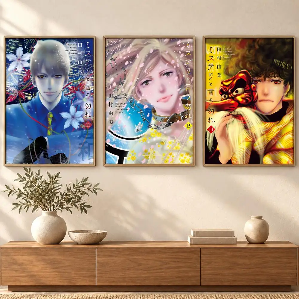 Anime D-Don't Call It Mystery Poster Self Adhesive Wall Art Decor for Bedroom Living Room Office Home Decor Gift