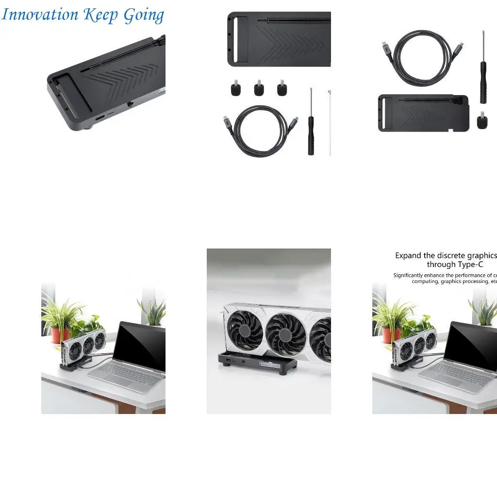 E65C USB4.0 Type C External Graphics Card Dock Reverse Charging 40Gbps Transfer