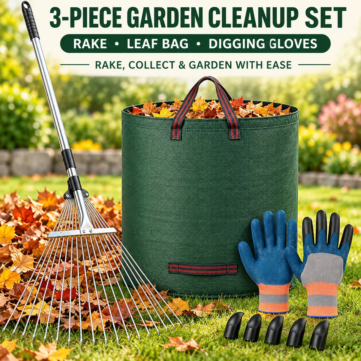 Heavy Duty Metal Multi-Purpose Garden Rake Leveling Leaf Sand Tool for Farm Lawn Beach Agricultural Gardening Yard Use