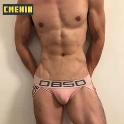 New Arrival Cotton Soft Gay Men Sexy Underwear Thong Men Jockstrap Sissy panties Mens Thongs And G strings Gift BS3515