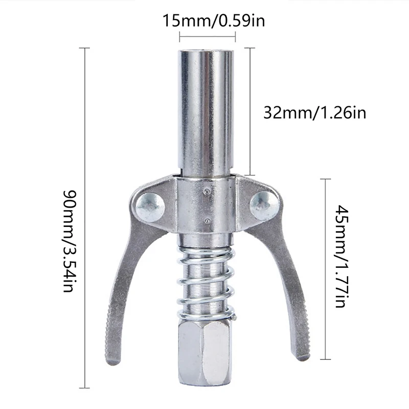 Grease Gun Coupler 10000 PSI NPTI/8 High Pressure Nozzle Oil Pump Car Injector Lube Head Service Parts Lube Tool