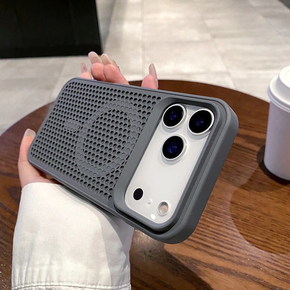 Магнитный чехол для телефона с охлаждающим рассеиванием тепла для iPhone 17, 16, 15, 14, 13, 12, Pro Max Plus 16 Pro 17, Air для Magsafe, мягкая рамка, Чехлы чехол на айфон 17 про Магнитный чехол для телефона с охлаждающим рассеиванием тепла для iPhone 17, 16, 15, 14, 13, 12, Pro Max Plus 16 Pro 17, Air для Magsafe, мягкая рамка, Чехлы чехол на айфон 17 про