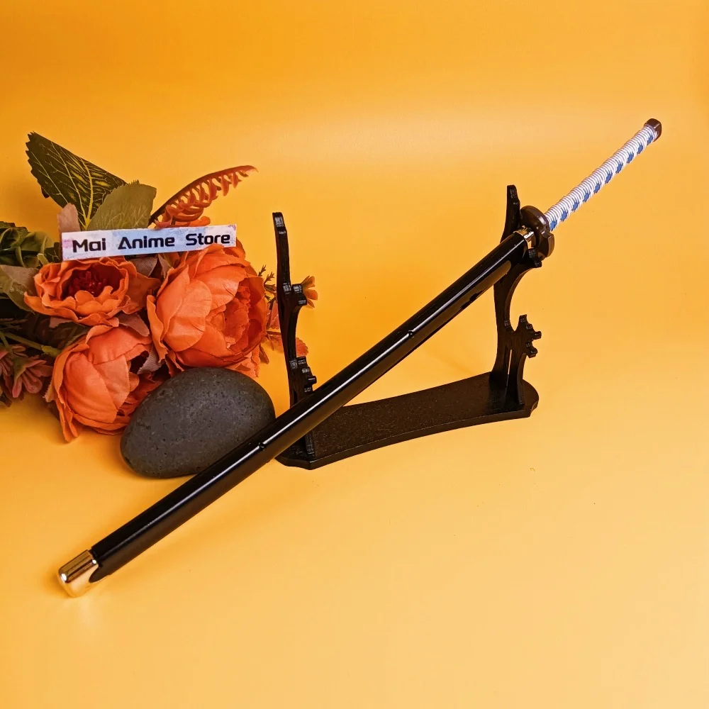 10in Mini Tanjirou Katana Reale Katana Giapponese Metallo Demone Slayer Spada Piccolo Originale Samurai Ainme Kimetsu No Yaiba Giocattolo Regalo