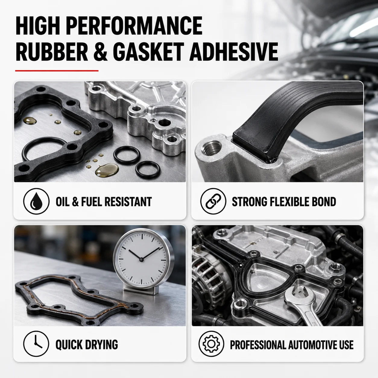 Professional 3M 847 Nitrile Rubber & Gasket Adhesive Oil Fuel Resistant Flexible Glue for Automotive Repair Mechanics