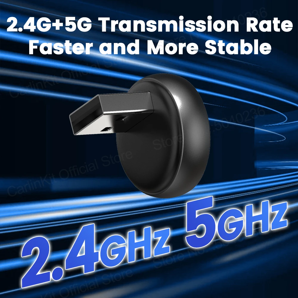 Nuevo CarlinKit 5.0 Mini Ultra3 inalámbrico Android Auto y CarPlay 2 en 1 adaptador inalámbrico WIFI Bluetooth Auto Connect Smart Mini Box Plug and Play para autos