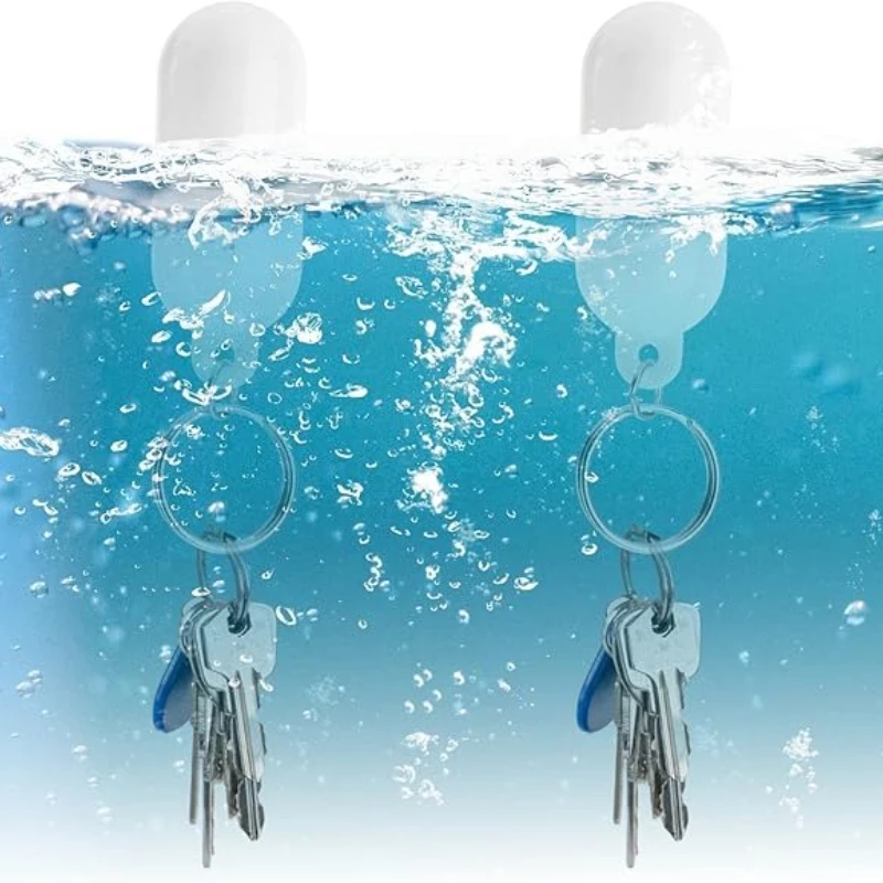 2Pcs Keys buckle Marine Sailing Boat Float Canal Keychain Kayak keyring Fender Buoyant holder Floating Key ring Car Accessories
