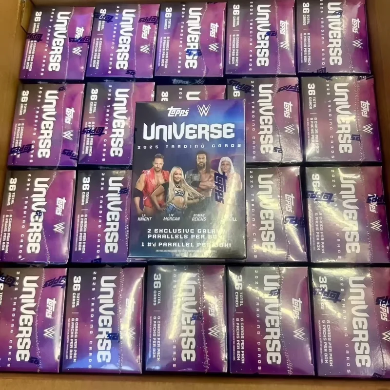 Colección de Tarjetas Coleccionables WWE Universe Topps 2025 Originales en Stock: Tarjetas Autografiadas, Tarjetas Insertables, Tarjetas Refractoras, Juguete de Regalo Sorpresa