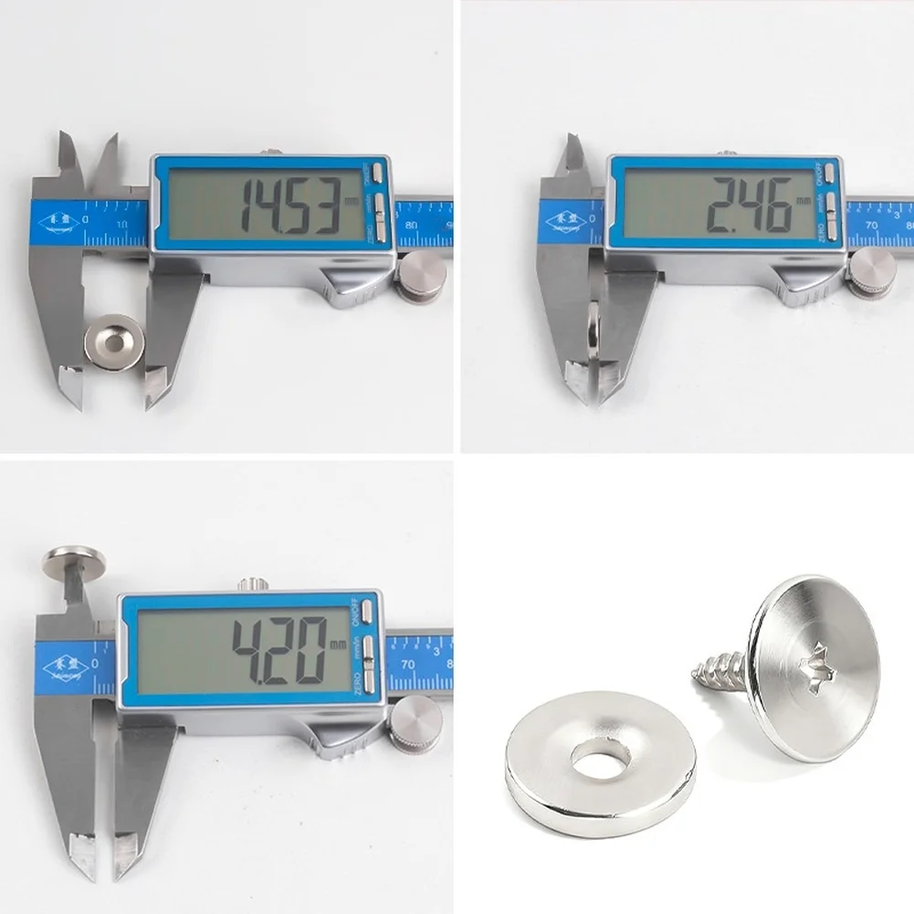20PCS Ultra Thin Round Magnetic Door Catch Cabinet Latch Strong Magnet Buffer Stopper For Kitchen Furniture Hardware
