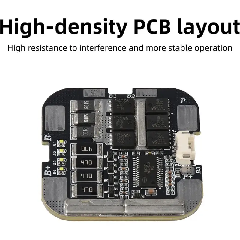 PHILE-Lithium Battery Protection Board 4S 16.8V 100A With Balancing For 21700 18650 Cells