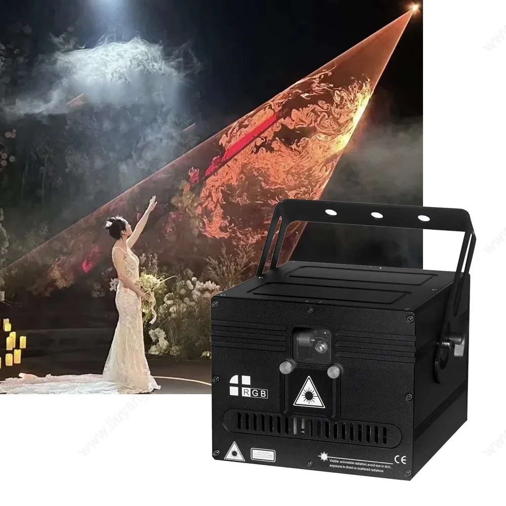 Magic Ring RGB Full Color 3D Laser Projector Disco Party Christmas Show Marriage Wedding First Dance Stage