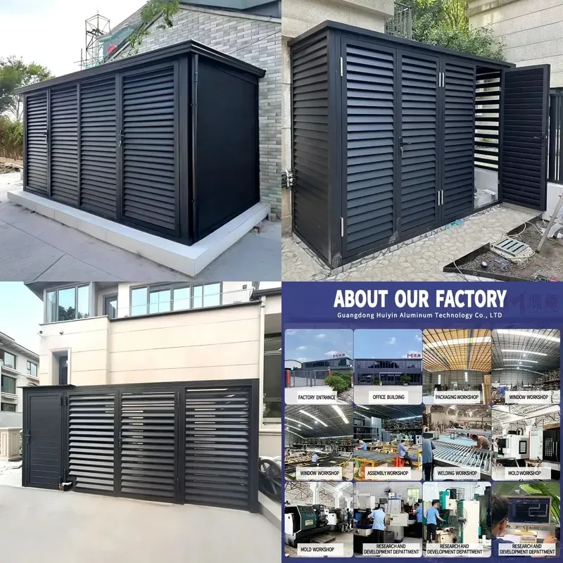Outdoor Storage Locker Waterproof Corrosion Resistant for Garden Shed House Easy Assembly Lockable Cabinet