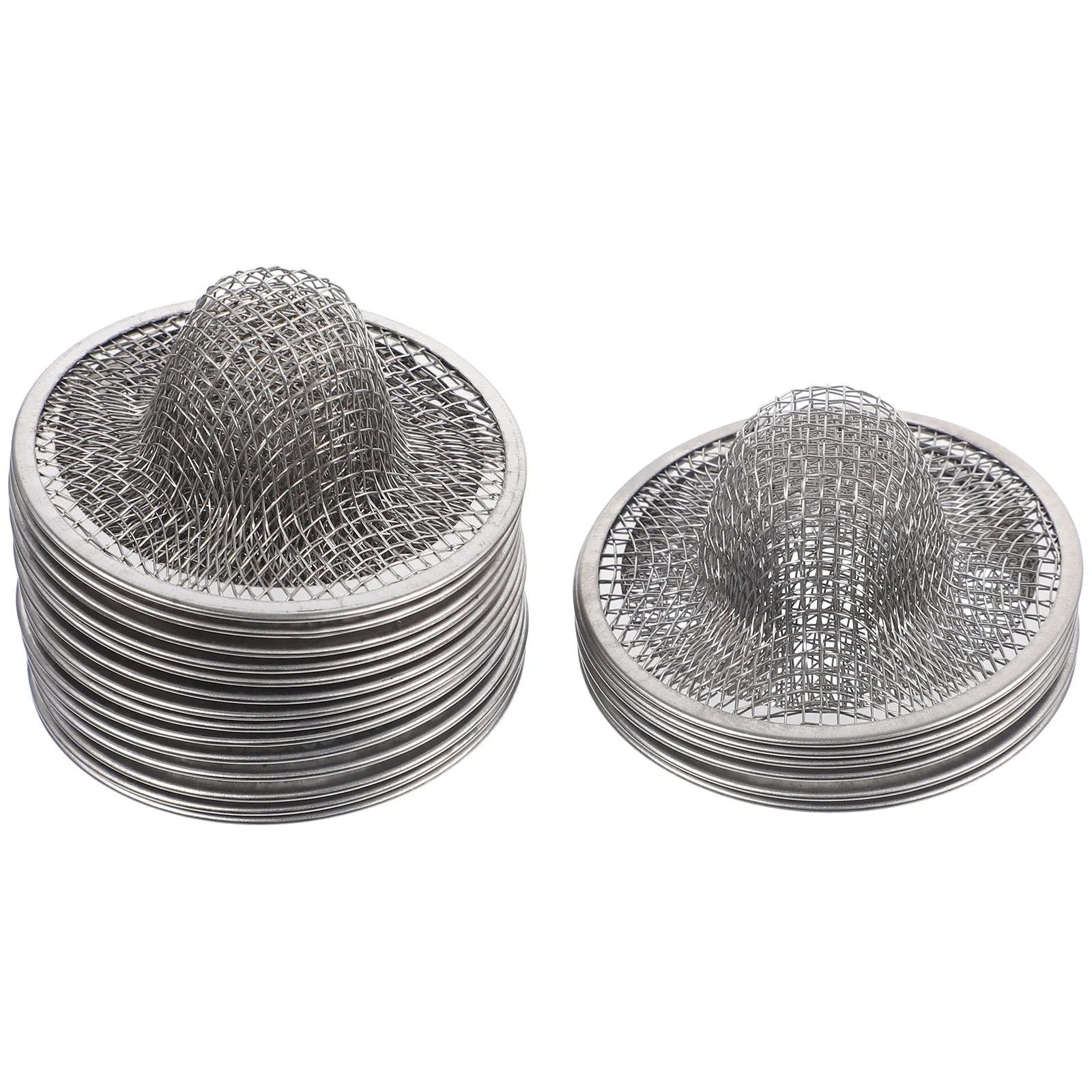 

20 шт. корзина с фильтром, сетчатые фильтры для кухонной мойки для слива мелкой сетки, надеваемые отходы через сетку