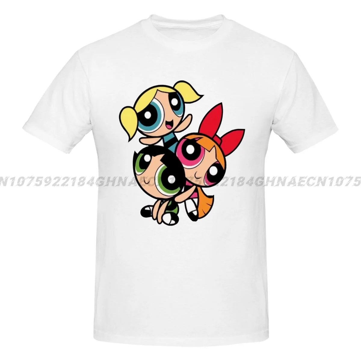 Powerpuff Girls Men T Shirt Cotton Tops Fun Short Sleeve O Neck Tee Shirt Gift Idea T-Shirts